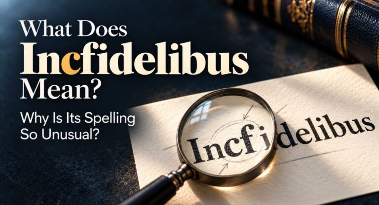 What Does Incfidelibus Mean and Why Is Its Spelling So Unusual? Incfidelibus